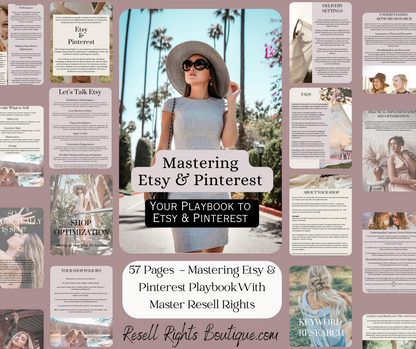 Etsy & Pinterest Bundle - 4 Products Including Ebook, Planner & Templates, Pins & Mockups