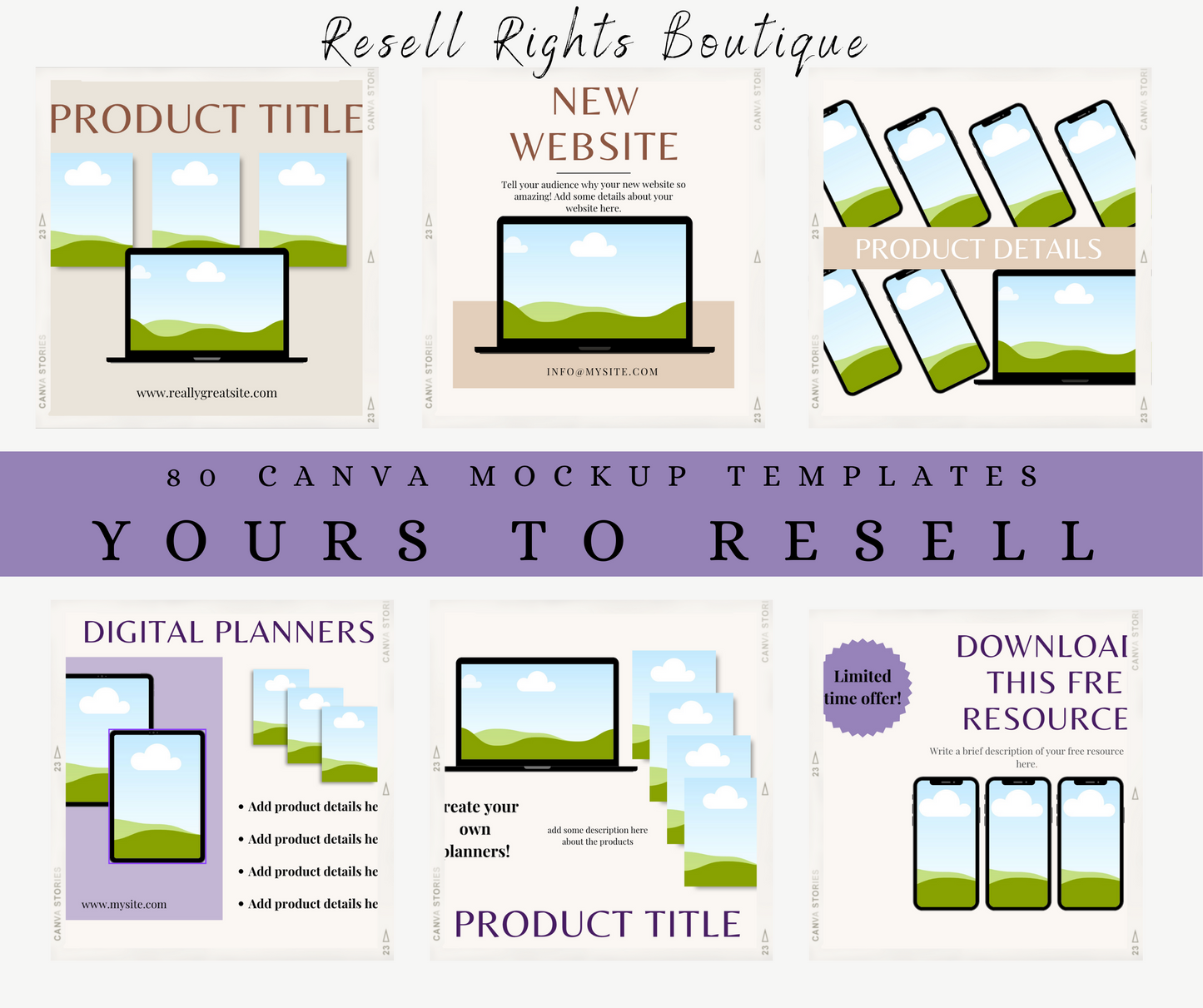 Master Resell Rights Digital Mockup Bundle