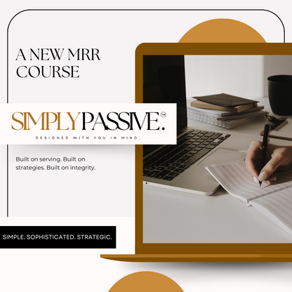 Simply Passive Digital Marketing Course for Beginners - Master Resell Rights Included, FB Group, Bi-weekly LIVE calls & MORE!